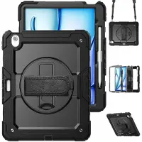 Accezz Coque arrière Defender XT pour Apple iPad Air 13 pouces (2026) M4 / (2025) M3 / (2024) M2 - Noir