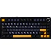 Aula F75 - Clavier gaming sans fil - Mécanique - Gasket - Hot Swap - Claviers QWERTY - Tri-mode - 80 touches - Noir tonnerre