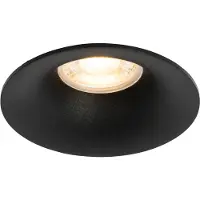 QAZQA Spot encastrable moderne noir GU10 50mm - Gijs
