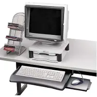 Fellowes Tastaturschublade verstellbar für Untertisch grau