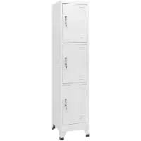 vidaXL Armoire à casier avec 3 compartiments 38x45x180 cm