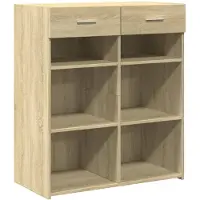 vidaXL Sideboard chêne Sonoma 80x42,5x93 cm Matériau dérivé du bois