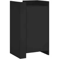 vidaXL Sideboard Noir 45x35x75 cm Bois composite