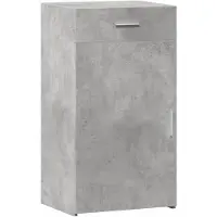 vidaXL Sideboard gris béton 50x42,5x93 cm Bois composite