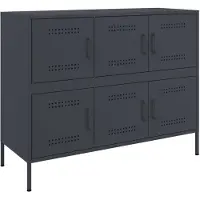 vidaXL Sideboard Anthracite 100,5x39x79 cm Acier