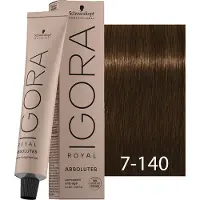 Schwarzkopf Professional IGORA Royal Absolutes coloration cheveux teinte 7-140 Medium Auburn Natural Brown 60 ml