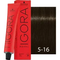 Schwarzkopf Professional IGORA Royal coloration cheveux teinte 5-16 Light Brown Cendré Chocolate 60 ml