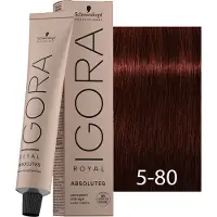 Schwarzkopf Professional Igora Royal Absolutes 60 ml 5-80 Light Brown Natural Red