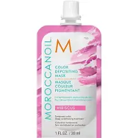 Moroccanoil Masque capillaire teinté à l'hibiscus (masque de dépôt de couleur), 30 ml