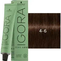 Schwarzkopf Professional Igora Zero Amm Coloration permanente 60 ml 4-6