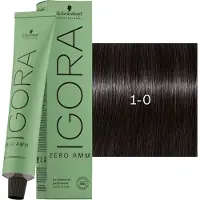 Schwarzkopf Professional Igora Zero Amm Coloration permanente 60 ml 1-0