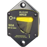 Blue Sea Systems 187 Series Thermal Circuit Breaker Switch 90a Noir