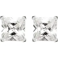 Lucardi Boucles d'oreilles 'High Class' argent / transparent