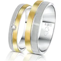 Lucardi Bague 'Praag' or / argent