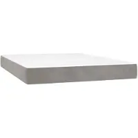 vidaXL Matelas de lit à ressorts ensachés 120x210x20 cm velours