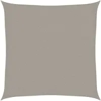 vidaXL Voile d'ombrage 160 g/m² carré gris clair 2x2 m PEHD