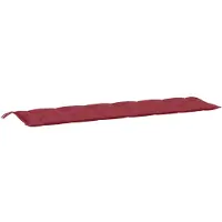 vidaXL Housse de banc de jardin vin rouge 200x50x7 cm tissu Oxford