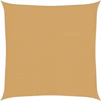 vidaXL Voile d'ombrage 160 g/m² carré sable 3,6x3,6 m PEHD