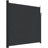 vidaXL -Windschutzscheibe aus Erweiterbar 200x600 cm schwarz