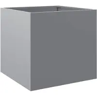 vidaXL Jardinière argenté 42x40x39 cm acier galvanisé