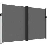 vidaXL Store latéral extensible Anthracite 220x600 cm