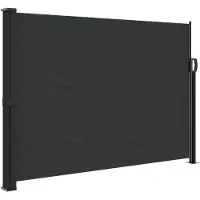 vidaXL Store latéral extensible noir 140x300 cm