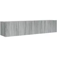 vidaXL Ensemble de 2 meubles TV Gris Sonoma Bois composite