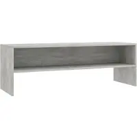 vidaXL Armoire TV gris béton 120x40x40 cm Bois composite