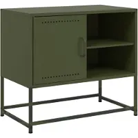 vidaXL Armoire TV jaune moutarde 100,5x39x60,5 cm Acier
