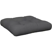 vidaXL Coussin de palette anthracite 60x61,5x10 cm tissu