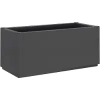 vidaXL Jardinière gris foncé 80x36x35 cm PP