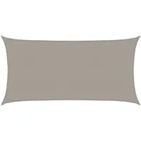 vidaXL Voile d'ombrage 160 g/m² rectangulaire gris clair 2x4 m PEHD