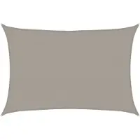 vidaXL Voile d'ombrage 160 g/m² rectangulaire gris clair 3,5x5 m PEHD