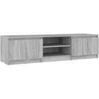 vidaXL Armoire TV Gris Sonoma 140x40x35,5 cm Bois composite