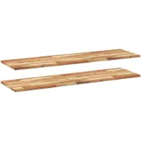 vidaXL Étagères flottantes 2 pcs 140x40x2 cm acacia massif à l'huile