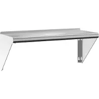 vidaXL Étagère murale 75x30x31 cm argenté acier inoxydable