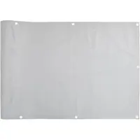 vidaXL Pare-vue balcon Gris 400x120 cm PVC