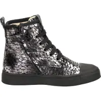 Shoesme Veterschoen hoog Veterschoen hoog - Zilverkleur - Maat 29
