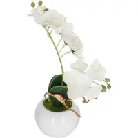 Atmosphera Orchidée Artificielle En Pot, 25 Cm