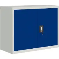 vidaXL Classeur gris clair et bleu 90x40x70 cm acier