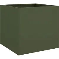 vidaXL Jardinière vert olive 42x40x39 cm acier