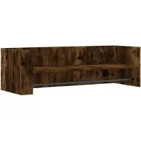 vidaXL Étagère murale chêne fumé 100x35x30,5 cm bois d'ingénierie