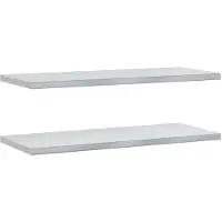 vidaXL Étagères murales 2 pcs 100x40x3 cm argenté acier inoxydable
