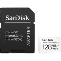 SanDisk Micro SDXC High Endurance 128 Go 100 Mo/s + Adaptateur
