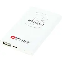 Skross RELOAD 3 - Banque d'alimentation - 3500 mAh - 1 A (USB) - blanc