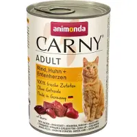 Animonda Carny Adult - Boîte - Buf , poulet et canard - 6 x 400 g