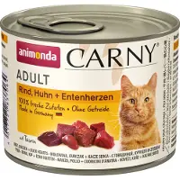 Animonda Carny Adult Cœurs de bœuf, Poulet et Canard 6 x 200 g