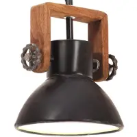 vidaXL Lampe à suspendre style industriel 25 W noir rond 19 cm E27