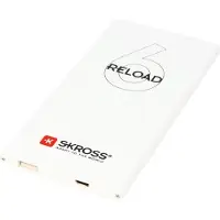 Skross RELOAD 6 - Banque d'alimentation - 6000 mAh - 1 A (USB) - sur le câble : Micro-USB - blanc