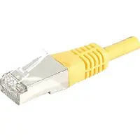 Exertis Connect Cordon RJ45 patch SSTP CAT 6 Jaune - 0,50 m